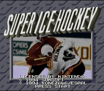 Super Hockey '94 (Japan) screen shot title